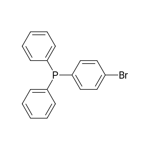(4-Bromophenyl)diphenylphosphine structure diagram
