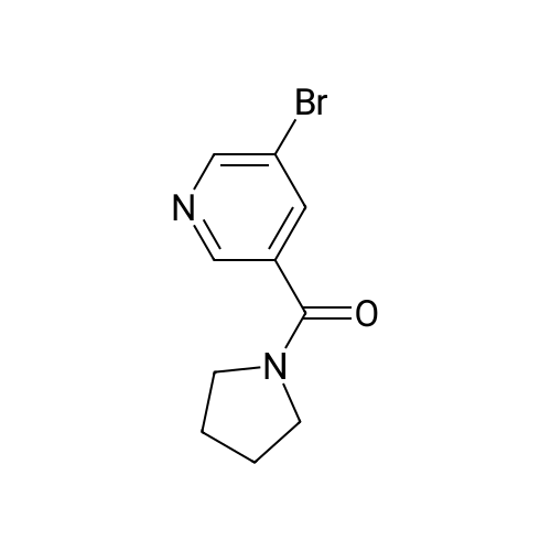 (5-Bromopyridin-3-yl)(pyrrolidin-1-yl)methanone structure diagram