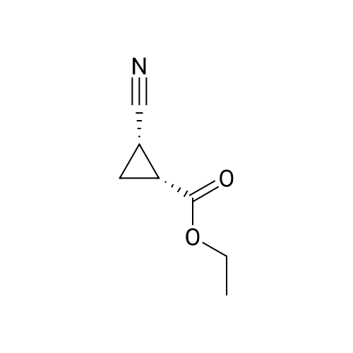 cis-Ethyl 2-cyanocyclopropanecarboxylate structure diagram