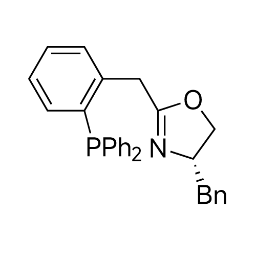 (S)-4-Benzyl-2-(2-(diphenylphosphino)benzyl)-4,5-dihydrooxazole structure diagram