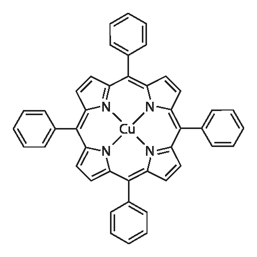 5,10,15,20-Tetraphenyl-21H,23H-porphine copper(II) structure diagram