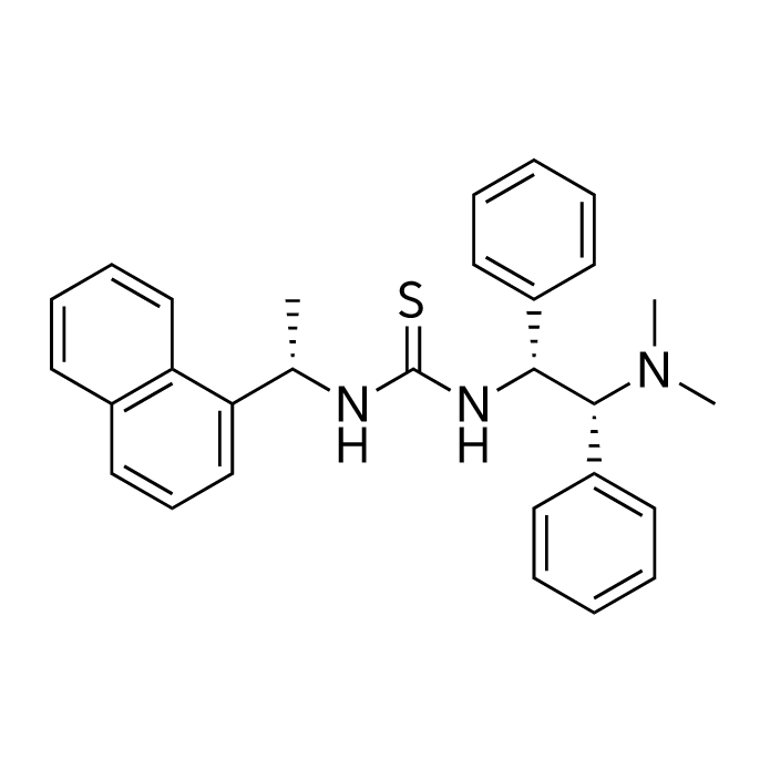 1-((1R,2R)-2-(Dimethylamino)-1,2-diphenylethyl)-3-((S)-1-(naphthalen-1-yl)ethyl)thiourea structure diagram