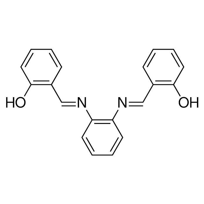 2,2'-((1,2-Phenylenebis(azanylylidene))bis(methanylylidene))diphenol structure diagram
