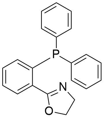 2-(2-(Diphenylphosphino)phenyl)-4,5-dihydrooxazole structure diagram