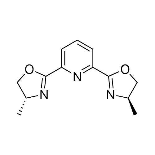 2,6-Bis((R)-4-methyl-4,5-dihydrooxazol-2-yl)pyridine structure diagram