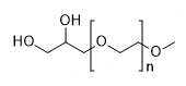 3-(methyl-PEG)propane-1,2-diol, MW 2,000 structure diagram