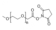 m-PEG-NHS ester, MW 2,000 structure diagram