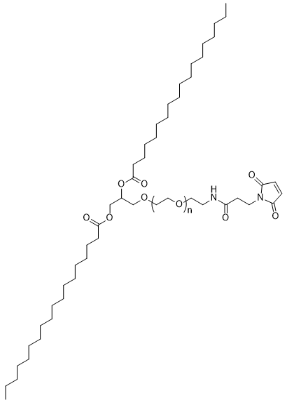 DSG-PEG-NH-Mal, MW 2,000 structure diagram