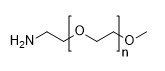 mPEG-amine Mw1000 structure diagram