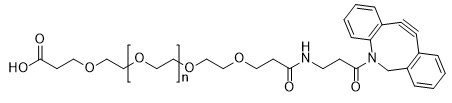 DBCO-PEG-COOH, MW 20,000 structure diagram
