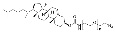Cholesterol-PEG-Azide, MW 10,000 structure diagram