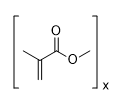 Poly(methyl methacrylate) MW 97,000 structure diagram