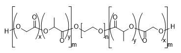 PLGA(5k)-PEG(3k)-PLGA(5k) structure diagram