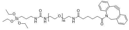 DBCO-PEG-Silane, MW 3,400 structure diagram