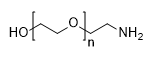 HO-PEG-amine, MW 1,000 structure diagram