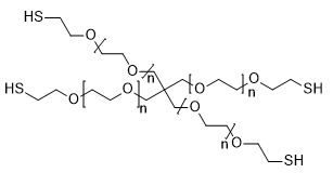 4-ArmPEG-SH MW10000 structure diagram