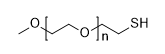 m-PEG-thiol, MW 1,000 structure diagram