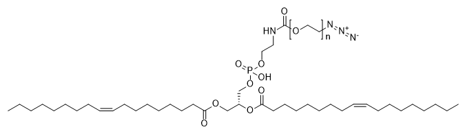 DOPE-PEG-Azide, MW 5,000 structure diagram