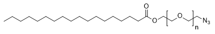 Stearate-PEG-Azide (18:0), MW 20,000 structure diagram