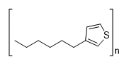 Poly(3-hexylthiophene) structure diagram