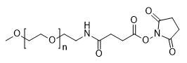 m-PEG-Succinimidyl Amido Succinate, MW 5,000 structure diagram