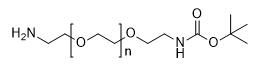 Boc-NH-PEG-amine (MW 5000) structure diagram