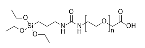 Silane-PEG-acetic acid, MW 5,000 structure diagram