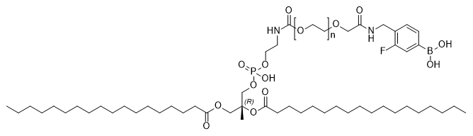 DSPE-PEG-Boronate, MW 3,400 structure diagram