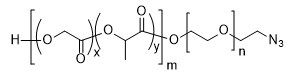 PLGA(10k)-PEG(5k)-N3 structure diagram