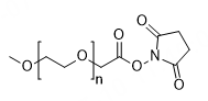 m-PEG-NHS ester (MW 5000) structure diagram