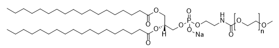m-PEG-DSPE, MW 2,000 structure diagram