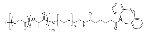 PLGA(10k)-PEG(2k)-DBCO structure diagram