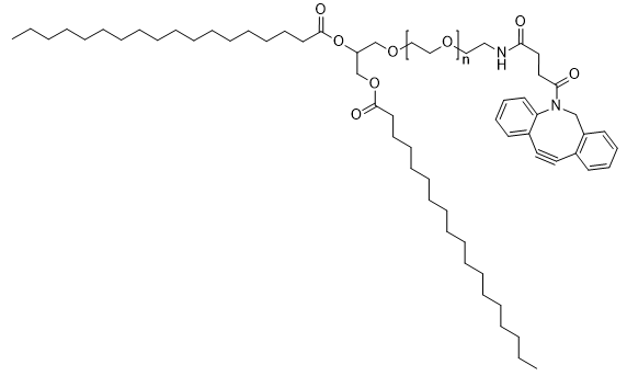 DSG-PEG-NH-DBCO, MW 2,000 structure diagram