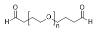 PEG-bis-Butyraldehyde, MW 1,000 structure diagram