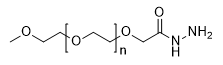 m-PEG-Hydrazide, MW 1,000 structure diagram
