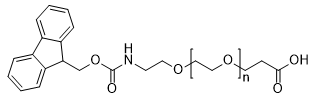 Fmoc-amino-(PEG)n-acid MW 3000 structure diagram