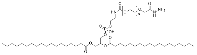DSPE-PEG-Hydrazide, MW 1,000 structure diagram