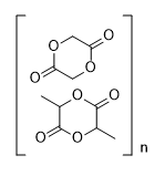 Poly(DL-lactide-glycolide),(50:50), MW 38,000~54,000 structure diagram