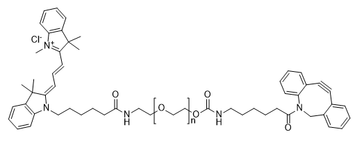 Cy3-PEG2000-DBCO structure diagram