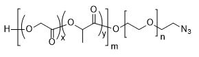 PLGA(5k)-PEG(1k)-N3 structure diagram