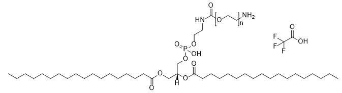 DSPE-PEG-amine TFA salt, MW 2,000 structure diagram