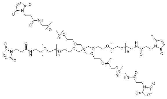 4-ARM-PEG-MAL-2K structure diagram