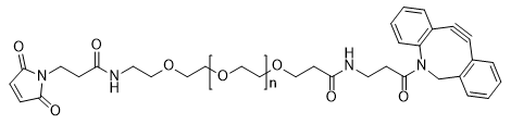 DBCO-PEG-Maleimide MW 5000 structure diagram