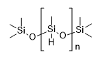 Trimethylsilyl-terminated polymethylsiloxane,MW 1500 structure diagram