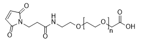 Mal-PEG-COOH MW2000 structure diagram