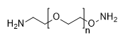 NH2-PEG-NH2 average Mw2000 structure diagram