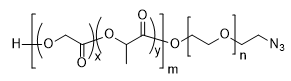 PLGA(10k)-PEG(2k)-N3 structure diagram