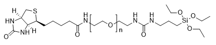 Biotin-PEG-silane, MW 10,000 structure diagram
