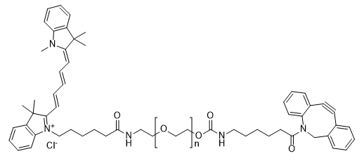 Cy5-PEG2000-DBCO structure diagram
