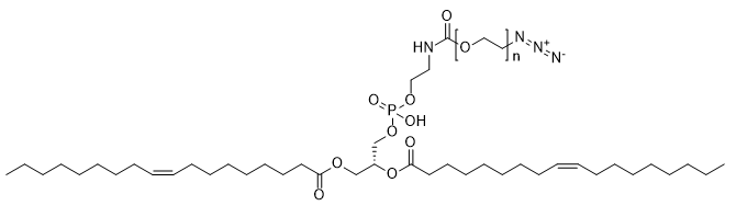 DOPE-PEG-Azide, MW 2,000 structure diagram